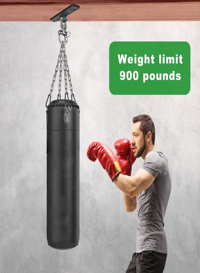 Dolibest Heavy Duty Punching Bag Hanger with Chains, 900LB Capacity 360°+180° Rotation Ceiling Hook, Universal Mount for Boxing MMA Heavy Bags, Home Gym & Training Systems (Easy Install) - Image 4